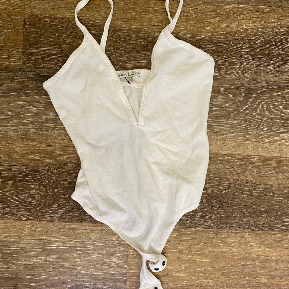 Express one eleven white bodysuit